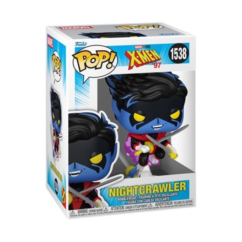 Nightcrawler #1538 Funko Pop! Marvel Studios X-Men '97 - Approx. 4 1/2" Collectible Vinyl Figure Bundled with Display Box Protector Case - Estimated Arrival: Aug. 2025 (PRE-SALE)