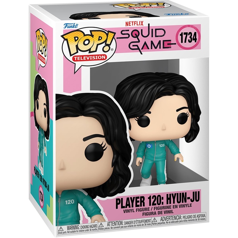 Player 120: Huyn-Ju #1734 Funko Pop! Television Squid Game - Approx. 3 3/4" Collectible Vinyl Figure Bundled with Display Box Protector Case - Estimated Arrival: Aug. 2025 (PRE-SALE)