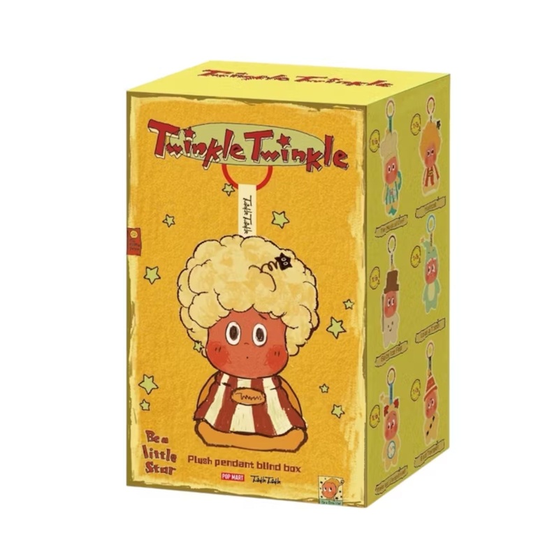 Pop Mart Twinkle Twinkle Be a Little Star Plush Pendant Blind Box  Popmart Keychain Collectible Mini Plush Toy | Popmart Blind Box Surprise | Pop Mart Official Gift for Fans & Collectors