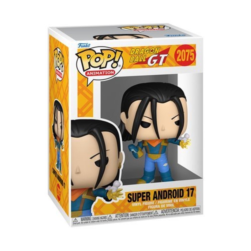 Super Android 17 #2075 Funko Pop! Animation Dragon Ball GT - Approx. 4" Collectible Vinyl Figure Bundled with Display Box Protector Case - Estimated Arrival: Aug. 2025 (PRE-SALE)