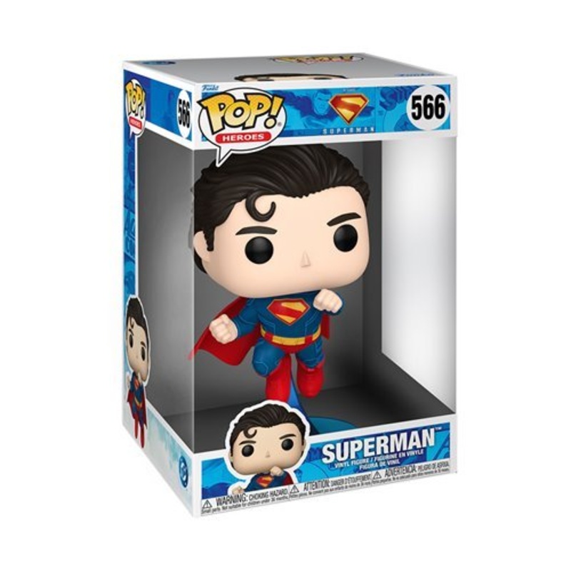 Superman Flying #566 Jumbo Funko Pop! Heroes Superman (2025 Movie) - Approx. 10" Collectible Vinyl Figure