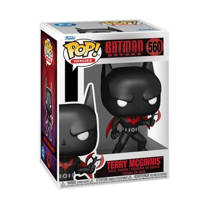Terry McGinnis #560 Funko Pop! Heroes Batman Beyond - Approx. 4.4" Collectible Vinyl Figure Bundled with Display Box Protector Case - Estimated Arrival: Jul. 2025 (PRE-SALE)