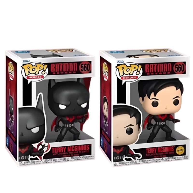 Terry McGinnis #560 Funko Pop! Heroes Batman Beyond - Set of 2 (Chase and Common) Collectible Vinyl Figures