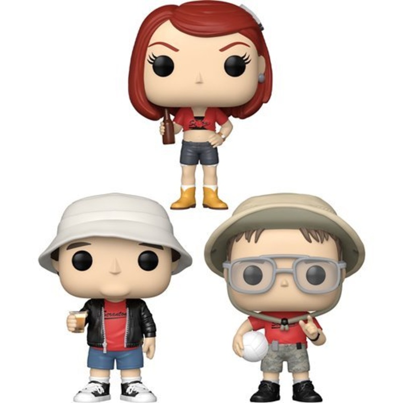 The Office Funko Pop! Television - Set of 3 (Dwight Schrute #1670, Kevin Malone #1671, and Meredith Palmer #1672) Collectible Vinyl Figures