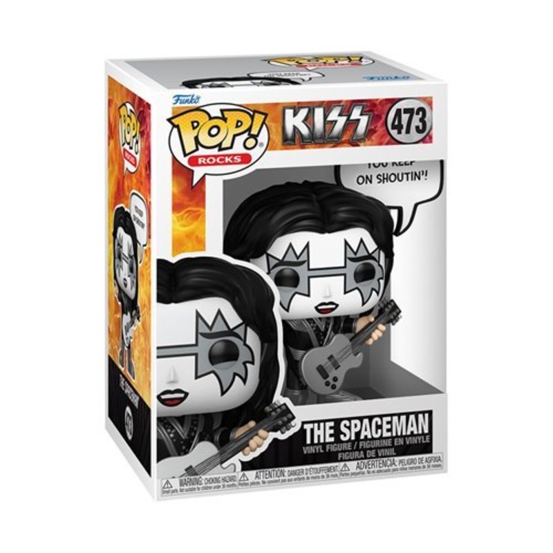 The Spaceman Rock and Roll All Nite #473 Funko Pop! Rocks Kiss - Approx. 4 3/4" Collectible Vinyl Figure Bundled with Display Box Protector Case
