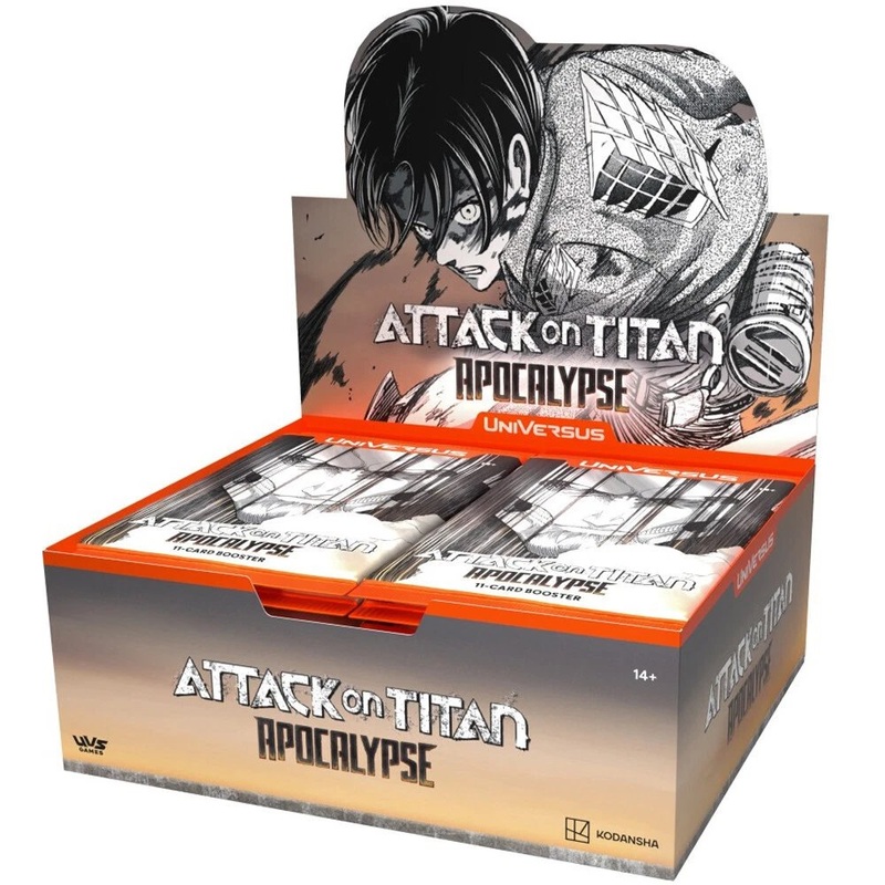 UniVersus CCG: Attack on Titan Apocalypse Booster Box | Anime TCG Expansion Pack | Attack on Titan Merch
