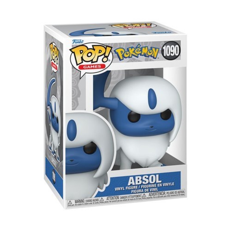 Absol #1090 Funko Pop! Games Pokmon - Approx. 4 1/4" Collectible Vinyl Figure Bundled with Display Box Protector Case - Estimated Arrival: Sept. 2025 (PRE-SALE)