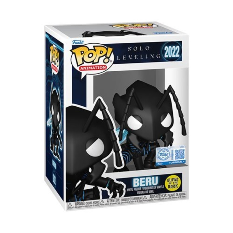 Beru #2022 Funko Pop! Animation Solo Leveling - Approx. 3 1/2" Glow-in-the-Dark Entertainment Earth Exclusive Collectible Vinyl Figure Bundled with Display Box Protector Case