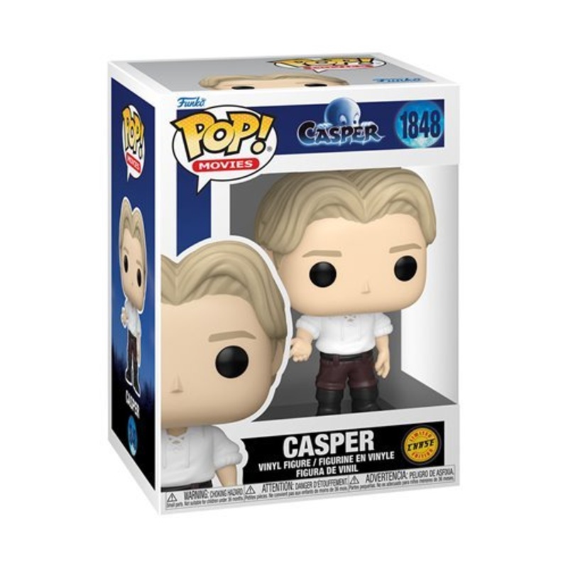 Casper #1848 Funko Pop! Casper 30th Anniversary - Approx. 4 1/4" Chase Limited Edition Collectible Vinyl Figure Bundled with Display Box Protector Case - Estimated Arrival: Aug. 2025 (PRE-SALE)