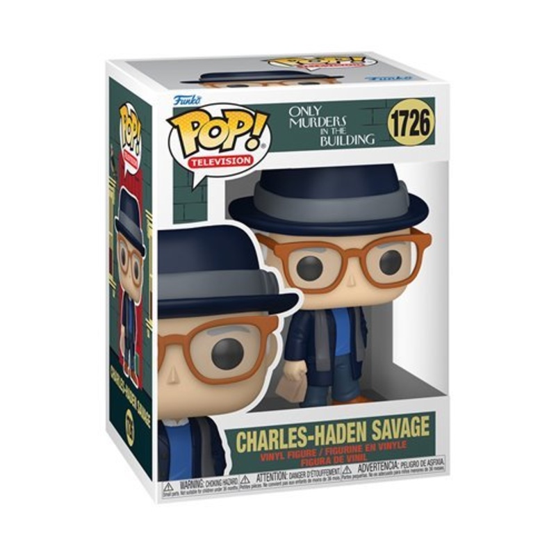 Charles-Haden Savage #1726 Funko Pop! Television Only Murders in the Building - Approx. 4 1/4" Collectible Vinyl Figure Bundled with Display Box Protector Case - Estimated Arrival: Aug. 2025 (PRE-SALE)