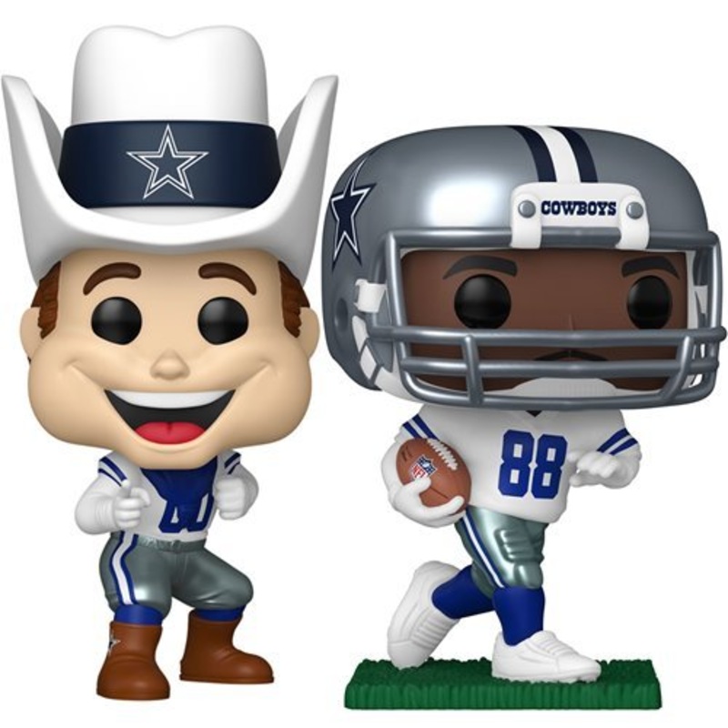 Dallas Regional Sports Capsule Funko Pop! Football NFL Cowboys - Set of 2 (Michael Irvin #321, and Cowboys Rowdy #314) Collectible Vinyl Figures - Estimated Arrival: Aug. 2025 (PRE-SALE)