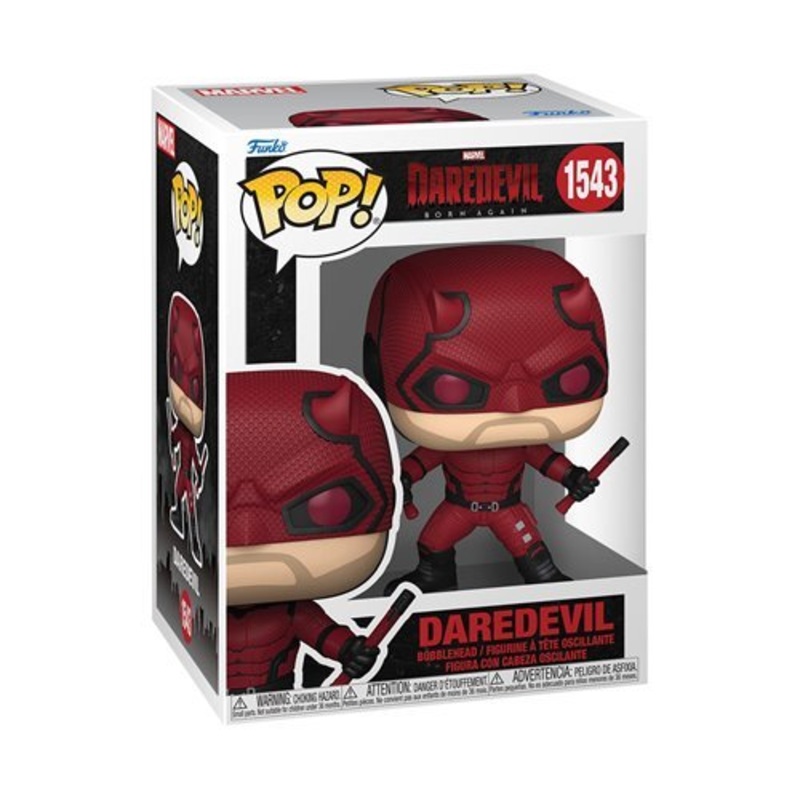Daredevil with Nunchucks #1543 Funko Pop! Daredevil: Born Again - Approx. 3 3/4" Collectible Vinyl Figure Bundled with Display Box Protector Case