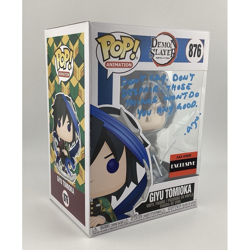 Funko Pop!  Demon Slayer: Kimetsu no Yaiba - Giyu Tomioka - Signed Johnny Y.B