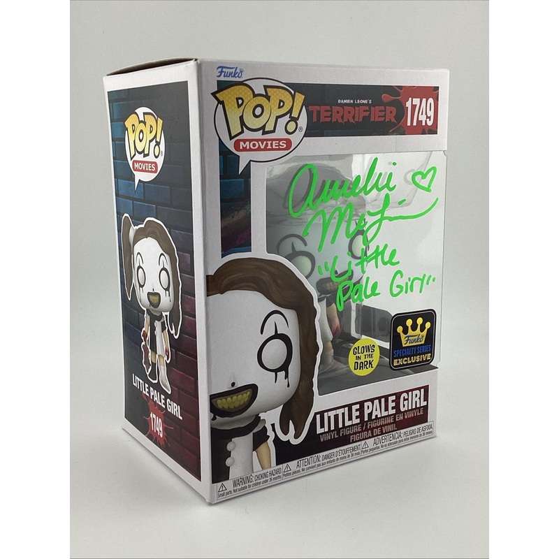 Funko Pop! Vinyl: Terrifier - Little Pale Girl (Glow) - Signed Amelie Mc Lain