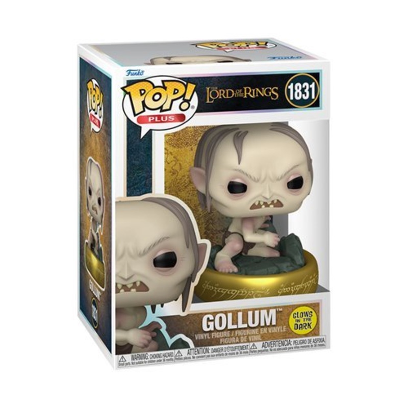 Gollum #1831 Funko Pop! Plus The Lord of the Rings - Approx. 3 3/4" Glows In The Dark Collectible Vinyl Figure - Estimated Arrival: Aug. 2025 (PRE-SALE)