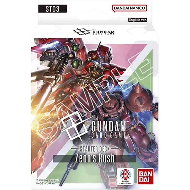Gundam TCG Starter Deck 03 ST03  Zeons Rush (English Version)