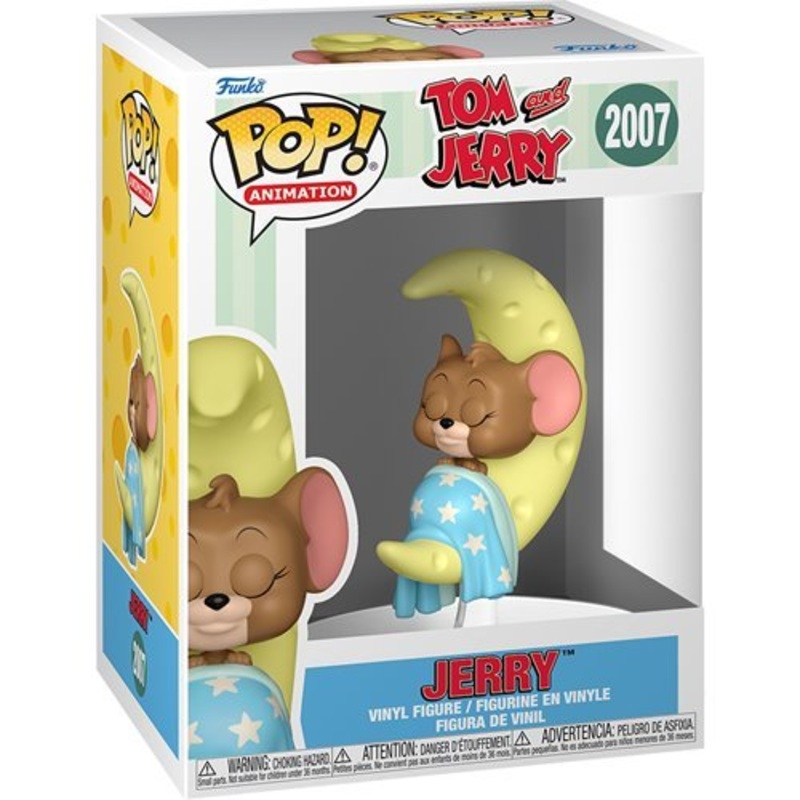Jerry Sleeping #2007 Funko Pop! Animation Tom and Jerry - Approx. 3 3/4" Collectible Vinyl Figure Bundled with Display Box Protector Case - Estimated Arrival: Aug. 2025 (PRE-SALE)