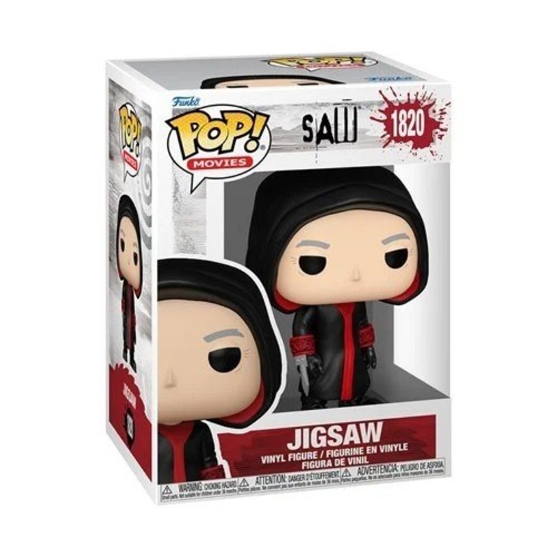Jigsaw #1820 Funko Pop! Movies Saw - Approx. 4" Collectible Vinyl Figure Bundled with Display Box Protector Case