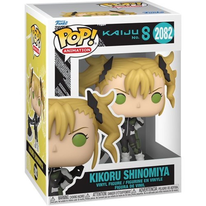 Kikoru Shinomiya #2082 Funko Pop! Animation Kaiju No. 8 - Approx. 4" Collectible Vinyl Figure Bundled with Display Box Protector Case - Estimated Arrival: Aug. 2025 (PRE-SALE)