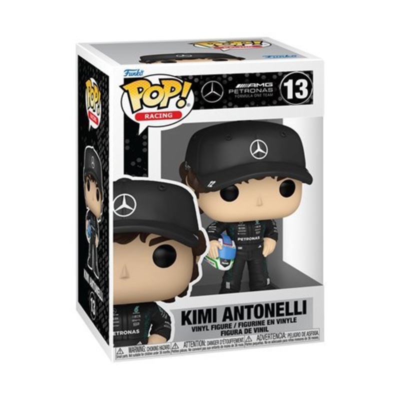 Kimi Antonelli #13 Funko Pop! Racing Mercedes-AMG Petronas Formula 1 Team - Approx. 4" Collectible Vinyl Figure Bundled with Display Box Protector Case