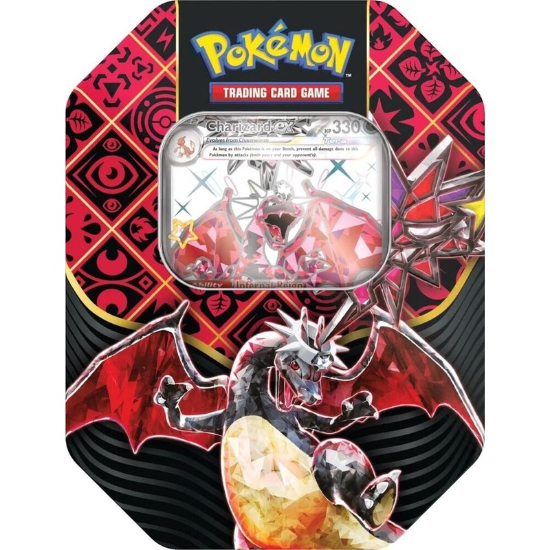 Pokmon TCG Scarlet & Violet Paldean Fates Charizard ex International Tin