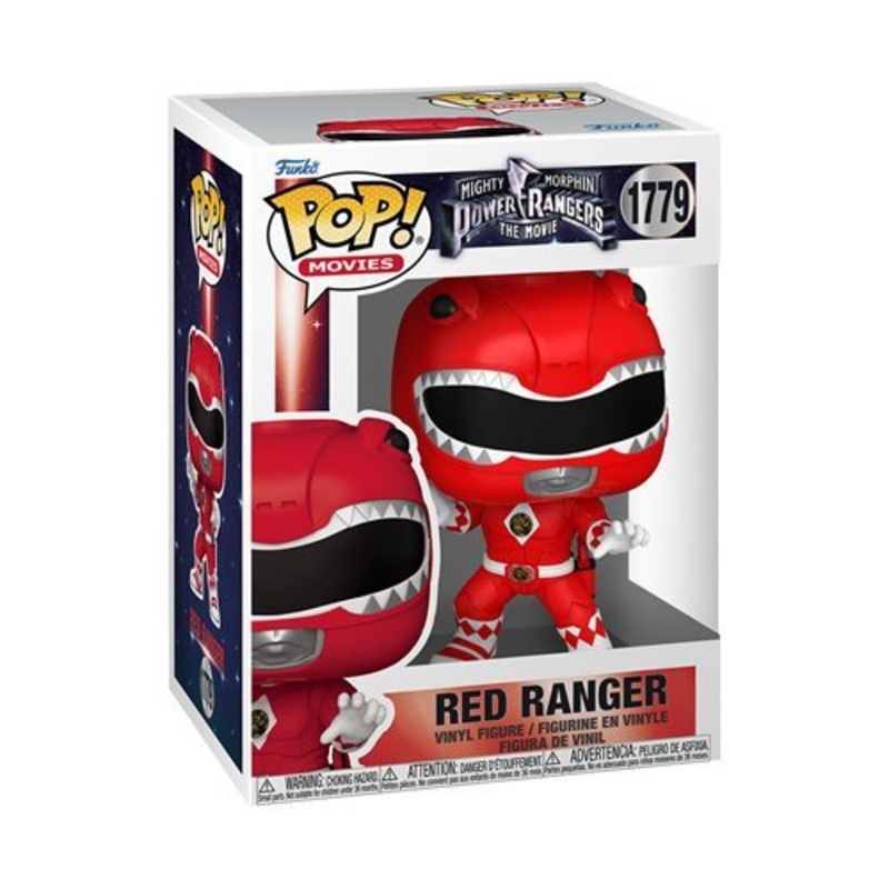 Red Ranger #1779 Funko Pop! Movies Mighty Morphin Power Rangers: The Movie - Approx. 3 3/4" Collectible Vinyl Figure Bundled with Display Box Protector Case
