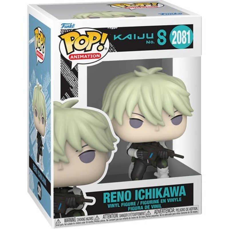 Reno Ichikawa #2081 Funko Pop! Animation Kaiju No. 8 - Approx. 3 3/4" Collectible Vinyl Figure Bundled with Display Box Protector Case - Estimated Arrival: Aug. 2025 (PRE-SALE)