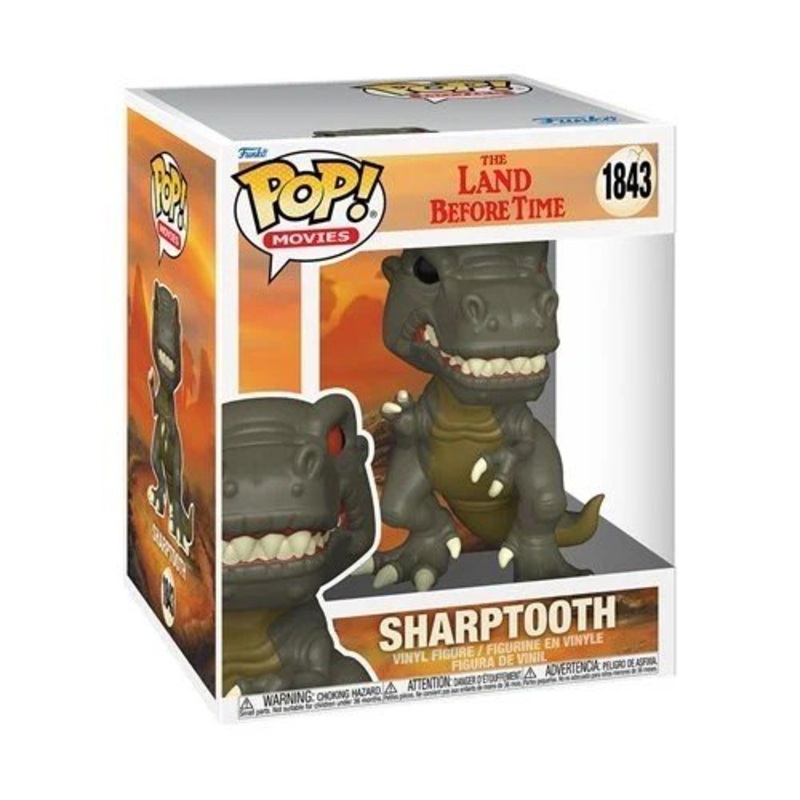 Sharptooth Super #1843 Funko Pop! Movies The Land Before Time - Approx. 6" Collectible Vinyl Figure - Estimated Arrival: Sept. 2025 (PRE-SALE)