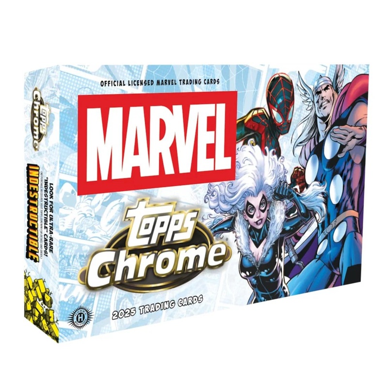Topps Chrome Marvel 2025 Trading Card Hobby Box