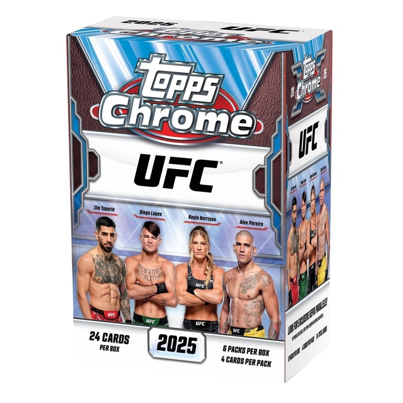 Topps Chrome UFC Trading Card 2025 Blaster Box  Collectible Sports Cards