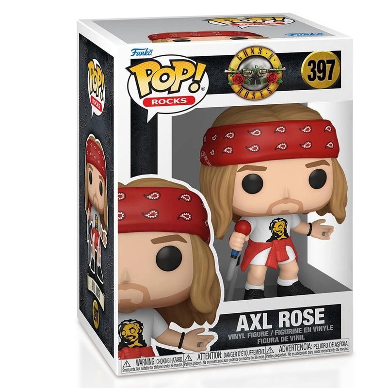 Axl Rose The Legendary Rock Star Funko Pop! Rocks Guns N Roses - Vinyl Figure #397 with Display Box Protector Case