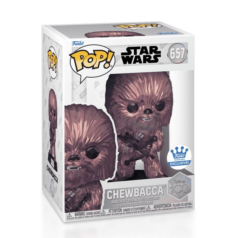 Chewbacca (Facet) Funko Pop! Star Wars Disney 100 - Approx. 4.25" Collectible Exclusive Bobble Head Figure #657 with Display Box Protector Case