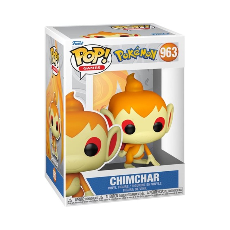Chimchar Funko Pop! Games: Pokemon - Approx. 3 3/4" Collectible Vinyl Figure #963 with Display Box Protector Case