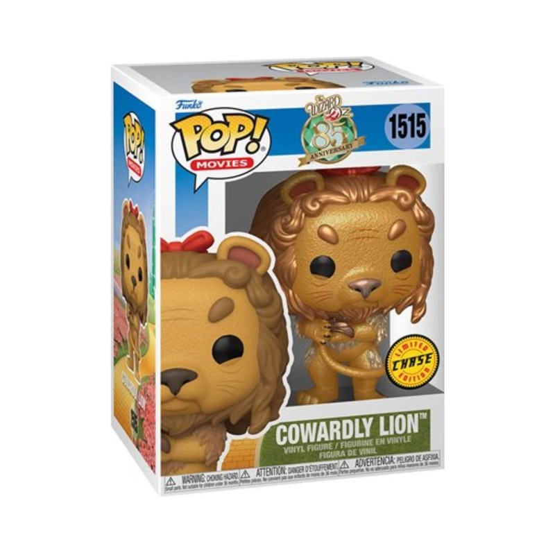 Cowardly Lion  Funko Pop! Movies: The Wizard of Oz 85th Anniversary - Collectible Chase Vinyl Figure #1515 with Display Box Protector Case