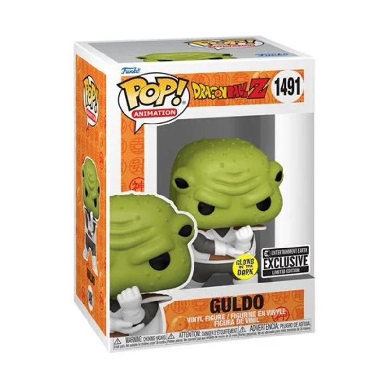 Guldo Funko Pop! Animation Dragon Ball Z - Approx. 3 1/2" Collectible Glows In The Dark Entertainment Earth Exclusive Limited Edition Vinyl Figure #1491 in Display Box Protector Case