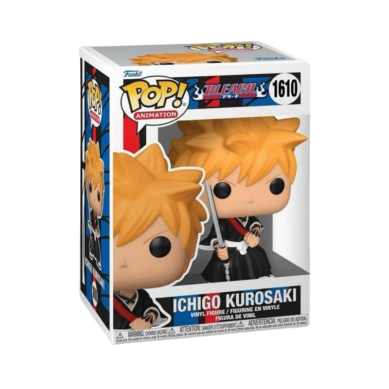 Ichigo Kurosaki Funko Pop! Animation Bleach - Approx. 4 1/2" Collectible Vinyl Figure #1610 with Display Box Protector Case