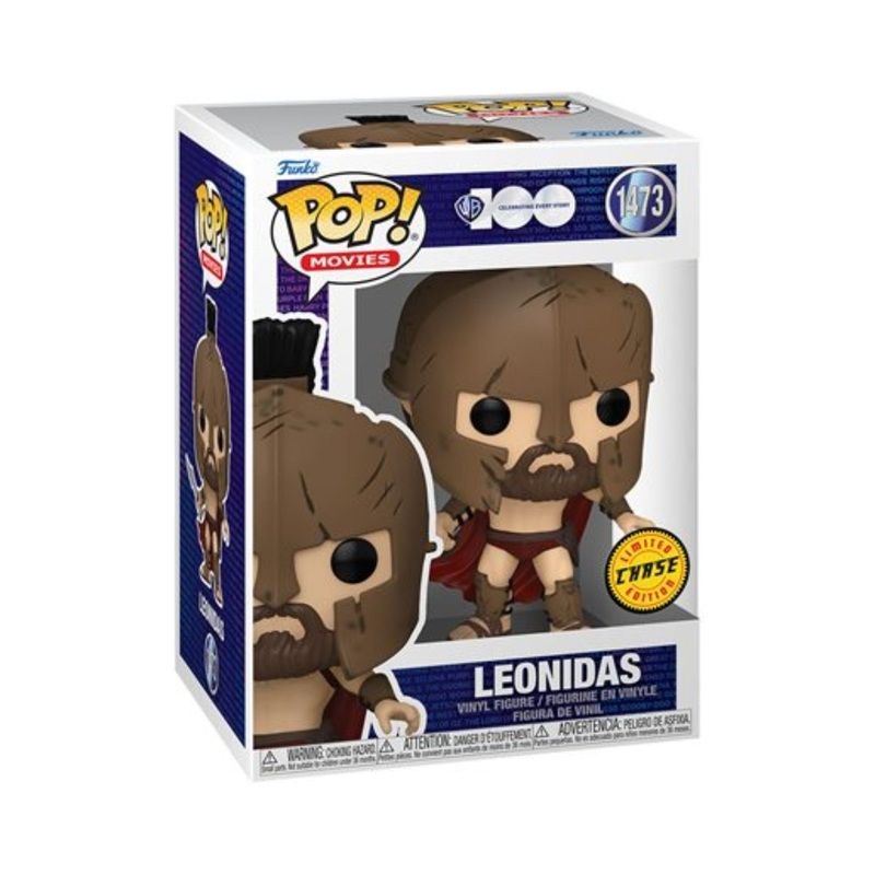 Leonidas Funko Pop! WB 100 Celebrating Every Story - Approx. 4" Chase Limited Edition Vinyl Figure #1473 with Display Box Protector Case