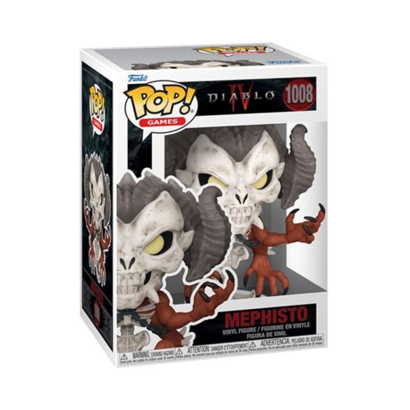 Mephisto Funko Pop! Games Diablo IV - Approx. 4 1/2" Collectible Prime Evil Vinyl Figure #1008 with Display Box Protector Case