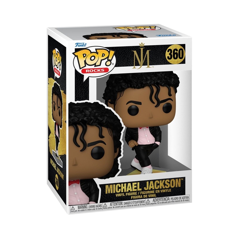 Michael Jackson Funko Pop! Rocks : MJ Billie Jean - Music Icon Collectible Vinyl Figure #360 with Display Box Protector Case