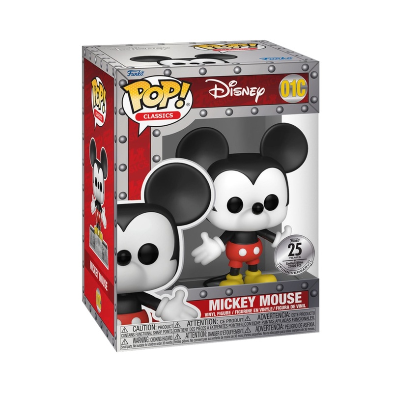 Mickey Mouse #01C Funko Pop! Classic Disney 25th Funniversary Limited Edition 25000 - Approx. 5.15" Collectible Vinyl Figure