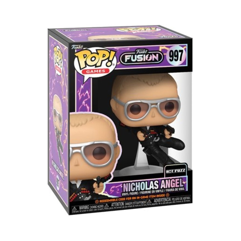 Nicholas Angel Funko Pop! Games Funko Fusion Hot Fuzz - Collectible Vinyl Figure #997 with Display Box Protector Case