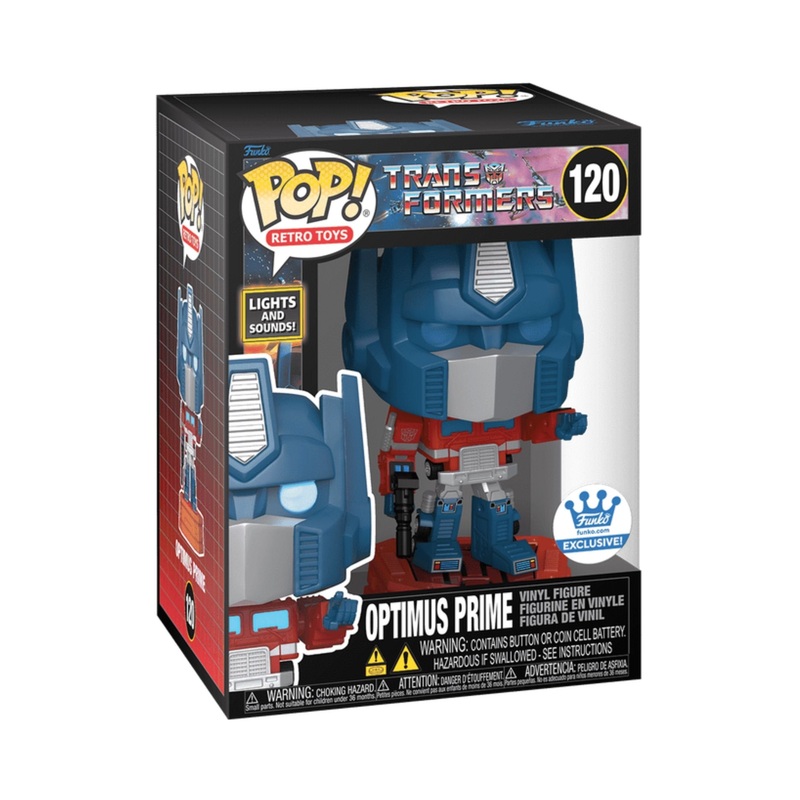 Optimus Prime with Lights and Sounds #120 Funko Pop! Retro Toys: Transformers - Approx. 5.65" Collectible Exclusive Vinyl Figure