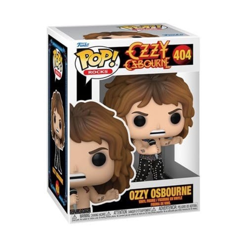 Ozzy Osbourne Funko Pop! Rocks (1989) - Collectible Vinyl Figure #404 with Display Box Protector Case