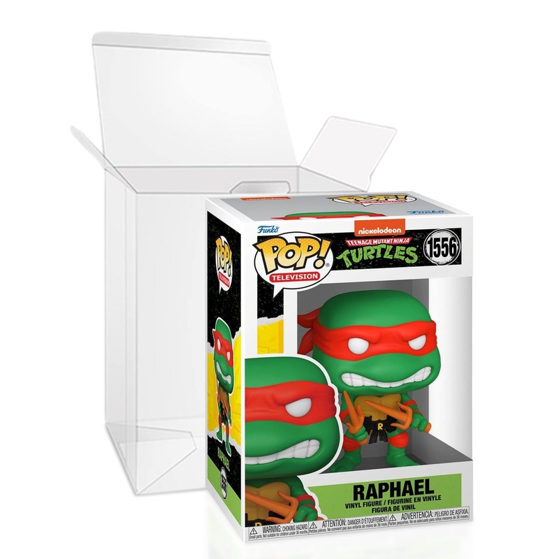 Raphael with Sais Funko Pop! Television: Nickelodeon Teenage Mutant Ninja Turtles - Approx. 3 1/2" Collectible Vinyl Figure #1556 with Display Box Protector Case