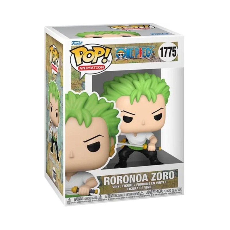 Roronoa Zoro with Sword (2024) Funko Pop! Animation One Piece - Approx. 4 1/4" Collectible Vinyl Figure #1775 Bundled with Display Box Protector Case