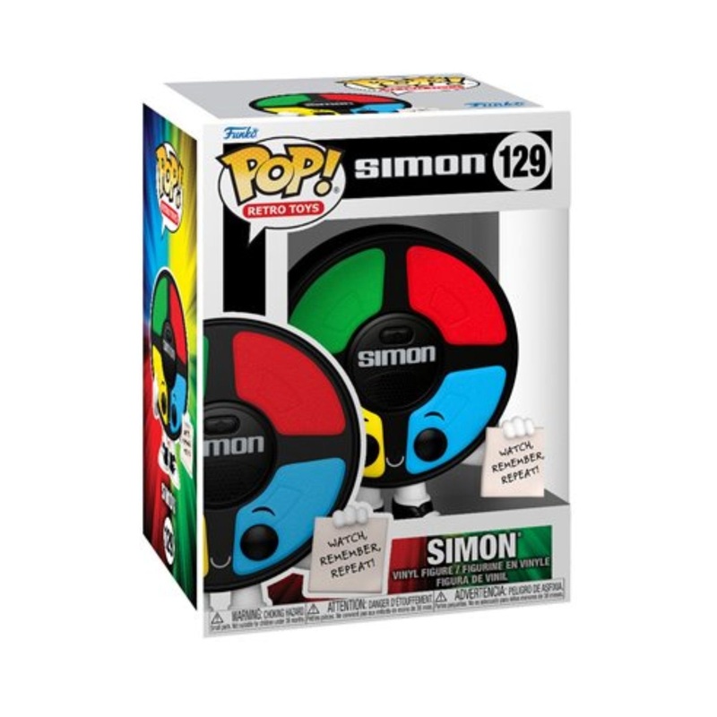 Simon Funko Pop! Retro Toys - Approximately 4" Collectible Vinyl Figure #129 with Display Box Protector Case