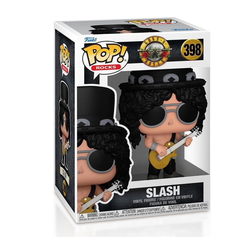 Slash Funko Pop! Rocks Guns N Roses  Iconic Rock Guitarist - Collectible Vinyl Figure #398 with Display Box Protector Case