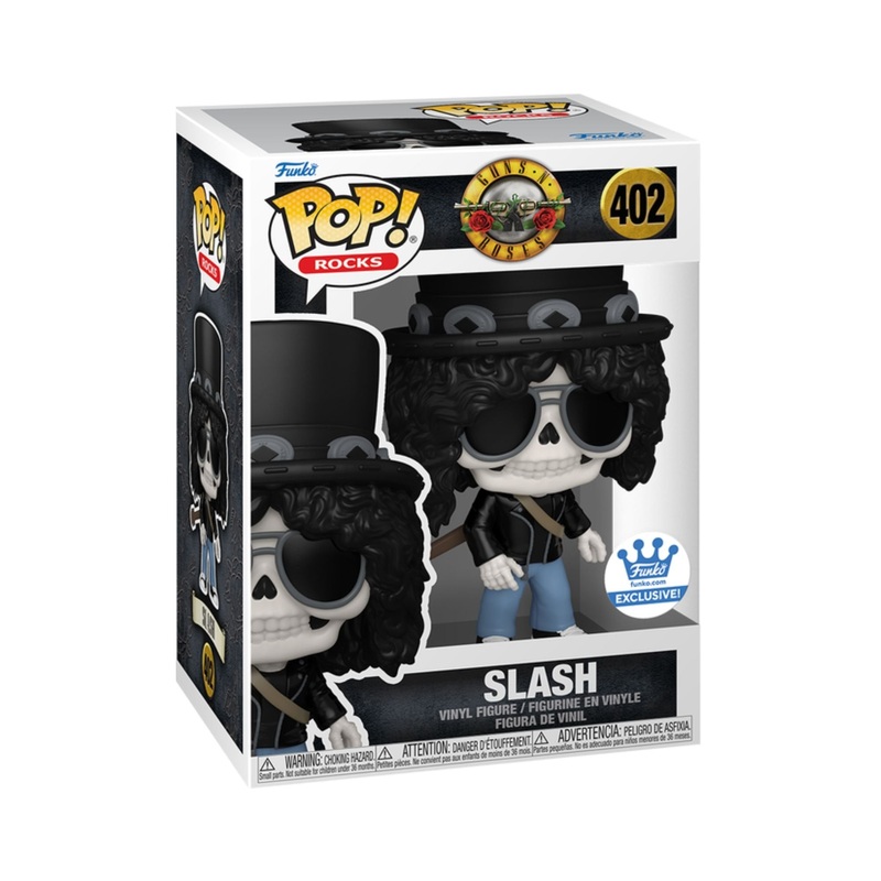 Slash Skeleton Funko Pop! Rocks Guns N Roses  Iconic Rock Guitarist - Approx. 3.95" Collectible Exclusive Vinyl Figure #402 with Display Box Protector Case