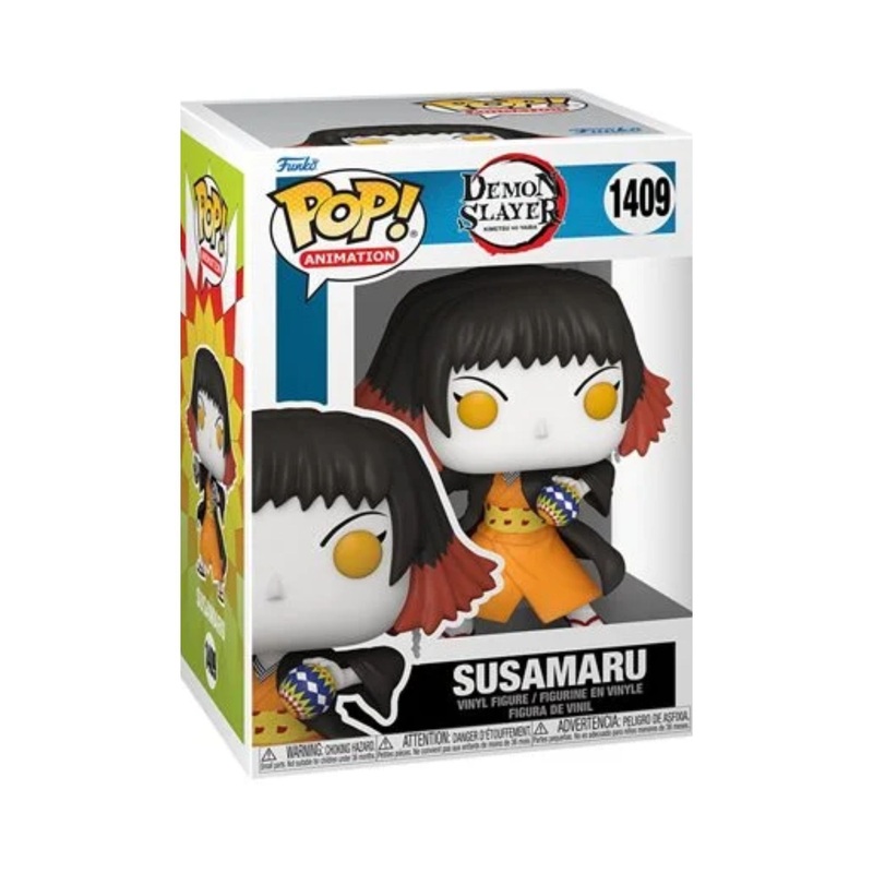 Susamaru Funko Pop! Animation: Demon Slayer - Approx. 4" Collectible Vinyl Figure #1409 with Display Box Protector Case
