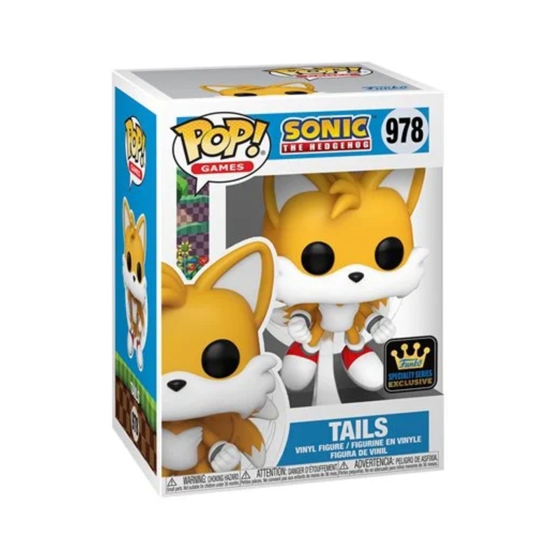 Tails Funko Pop! Games Sonic The Hedgehog- Specialty Series Exclusive Vinyl Figure #978 with Display Box Protector Case